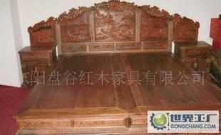红木家具—山水大床_家居家具_世界工厂网中国产品信息库